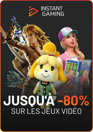 Instant Gaming — Jusqu'à -80% sur les jeux vidéo