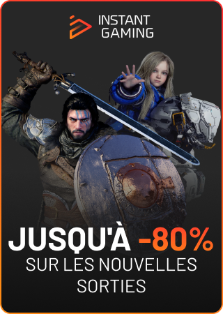 Instant Gaming — Jusqu'à -80% sur les jeux vidéo